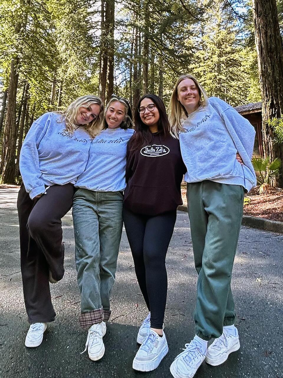 Four students posing.